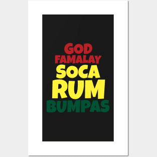 God - Famalay - Soca - Rum - Bumpas Print - Soca Mode Posters and Art